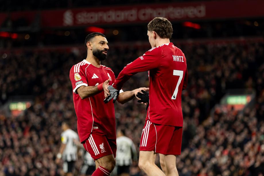 [图]英超：维尔茨破门 利物浦逆转纽卡斯尔近6轮首胜